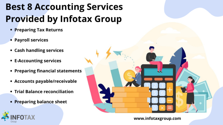 Best 8 Accounting Services Provided by Infotax Group